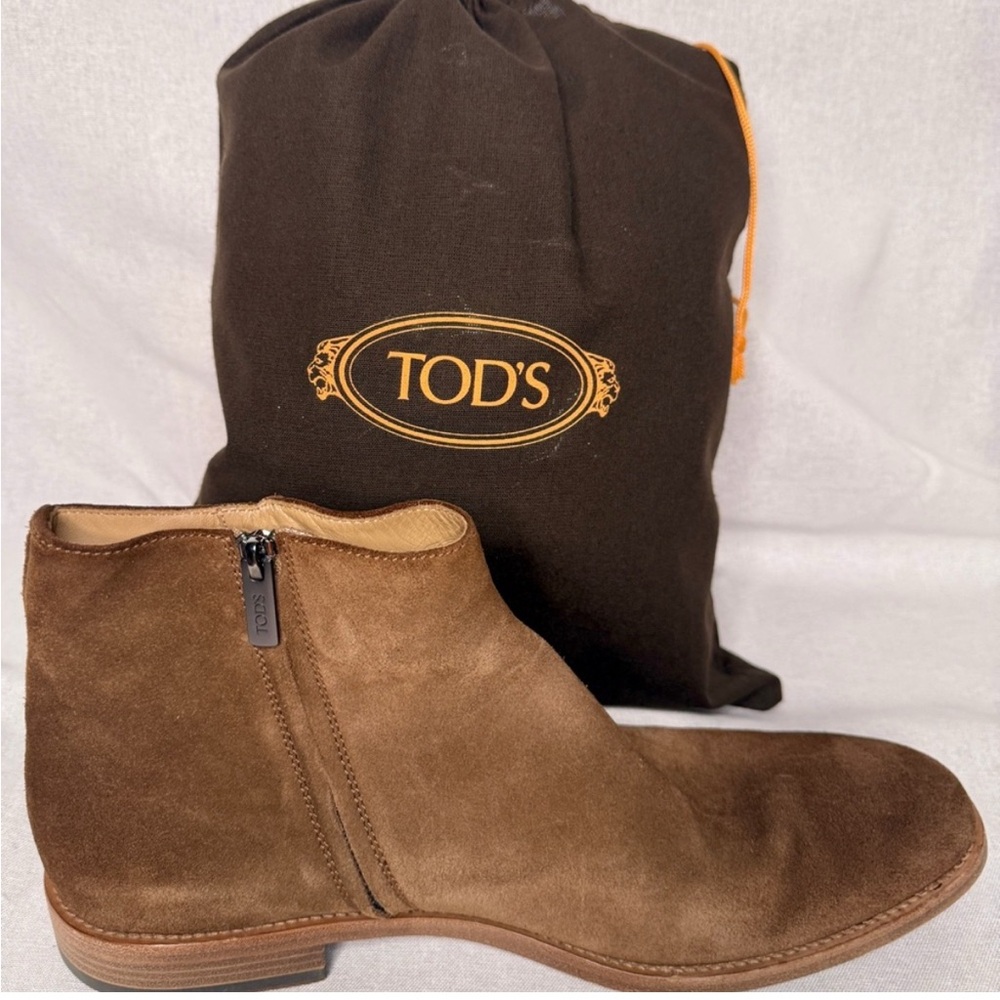 Tod's Brown Suede Men's Boots - Picture 4 of 8
